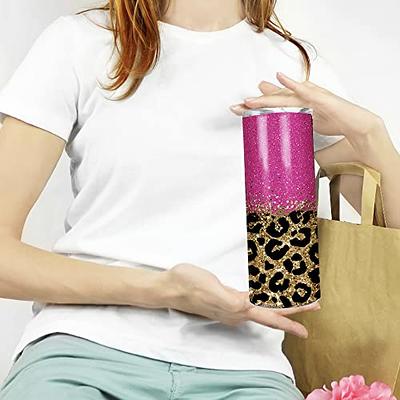 Leopard Tumbler 20 oz Simple Modern Travel Coffee Mug Leopard Print Skinny  Tumblers with Lid and Straw Stainless Steel Insulated Gift for Leopard  Decor Lover 