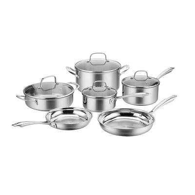 Chantal Stainless Steel 3.Clad Tri-Ply Cookware, 10 pc Set