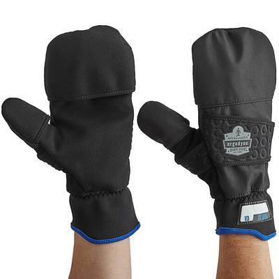 ProFlex 901 Half-Finger Leather Impact Gloves, BLACK, Size XL