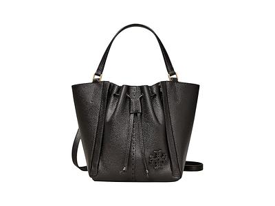 Tory Burch Mcgraw Leather Tote Bag Black