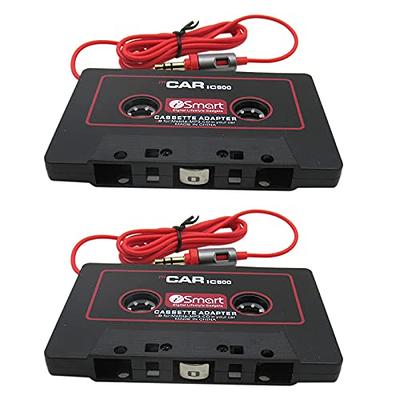 Gxcdizx 2X Car Audio Cassette to Aux Adapter 3.5mm Audio Cable Tape Player  for Smartphone/MP3 Player/CD Player 4.6 Inch Cable(Black) - Yahoo Shopping