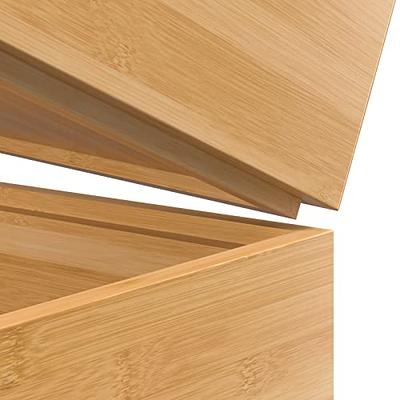 Stackable Bamboo In-Drawer Organizer Trays