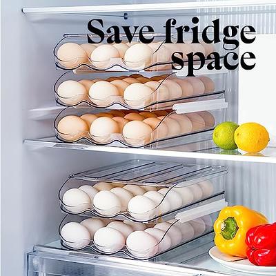 Egg Holder for Refrigerator, Large Capacity Egg Holder, 36 Eggs Storage  Box for Fridge, Egg Sotage Container Fridge, Rolling Egg dispenser