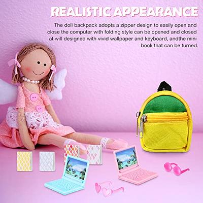 Mini Doll Backpack School Bag Model Dollhouse School Accessory for 1/6  Scale Dollhouse