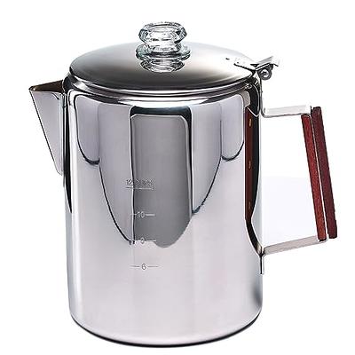 Mr. Outdoors Cookout 20-Cup Silver Residential Percolator in the Coffee  Makers department at