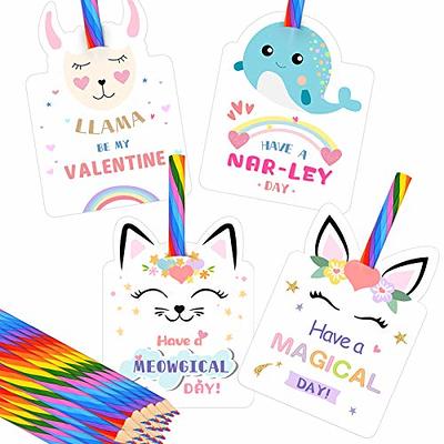 KINBOM 30 Pack Valentines Day Cards with Cute Love Bug Toys