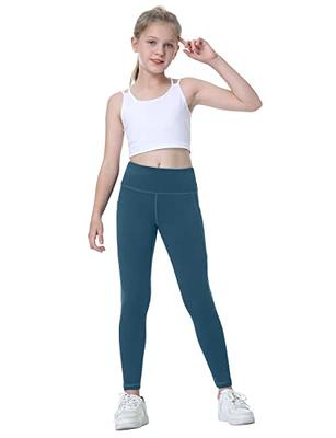 DEVOROPA Youth Boys Leggings One Leg Compression Pants 3/4