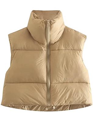 AMEBELLE Women's Oversized Puffer Vest Winter Quilted Lightweight Stand  Collar Warm Padded Gilet Sleeveless Puffy Outerwear at  Women's Coats