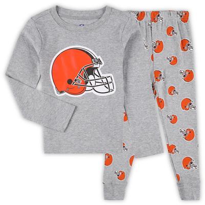 Newborn & Infant Heathered Gray Cleveland Browns Little Fan Bodysuit