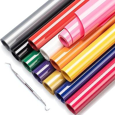  HTVRONT Heat Transfer Vinyl Bundle - 66 Pack 12x10in Iron on  Vinyl for t Shirts, 40 Assorted Colors HTV Vinyl with Teflon Sheet,  Standard Sticky Cutting Mat, Weeding Hook