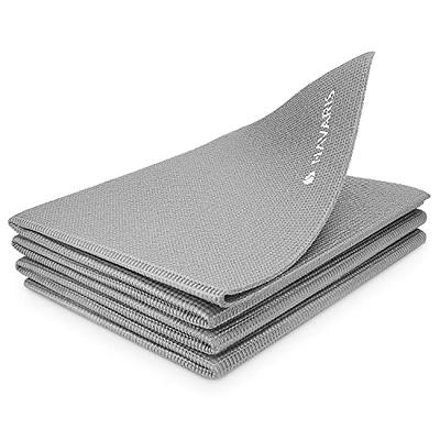  Foldable Yoga Mat-1/3 Inch Thick - Easy to Storage Travel Yoga  Mat Foldable Lightweight for Fitness - Anti Slip Folding Exercise Mat for  Yoga, Pilates, Home Workout & Floor Exercise(Black./Gray.) 