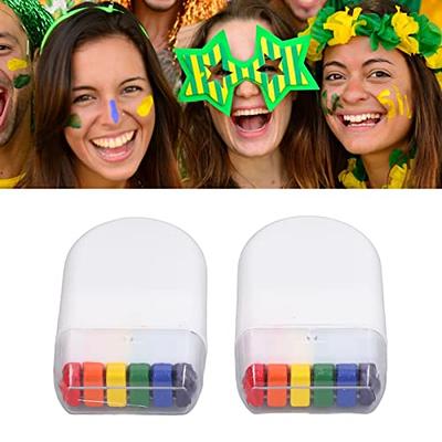 2 Pack Flag Face Paint Stick, Gay Pride Rainbow Flag Color Crayon