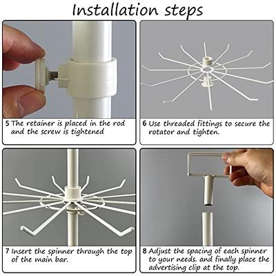 Exttlliy Retail Display Stand Store Display Rack 5 Tier Metal Spinning Display  Stand Rack with Wheels Keychain Display Rack with Hooks Jewelry Socking Hat Display  Stand for Malls, Showroom, Retail - Yahoo Shopping