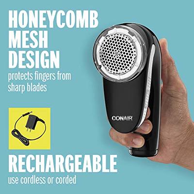 Conair Fabric Shaver and Lint Remover, Battery Operated Portable Fabric  Shaver, White