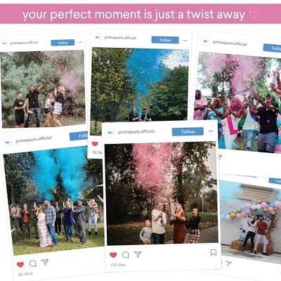 Gender Reveal Confetti Cannon Confetti Smoke Cannon 4 Pieces