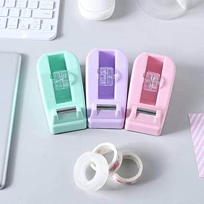 1Pcs Desktop Tape Dispenser Adhesive Roll Holder with Weighted Nonskid  Base, Purple (Tape not Included) 