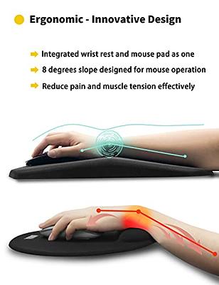 Allsop ComfortFoam Memory Foam Mouse Pad with Wrist Rest