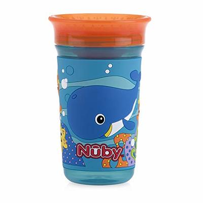  Nuby Plastic Fun Drinking Tumblers, Colors May Vary, 10 Oz, 4  Count : Toys & Games