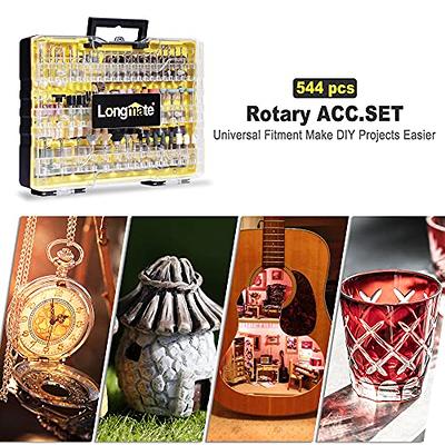 Luckyway 418-Piece Rotary Tool Accessories Kit, Grinding Polishing Drilling  Kits, 1/8 Shank Electric Grinder Universal Fitment for Easy Cutting,  Grinding, Sanding, Sharpening, Carving and Polishing 