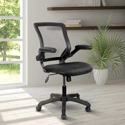 Techni Mobili High Back Executive Mesh Office Chair with Arms, Headrest and Lumbar Support , Black