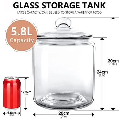 SNGKMSYG Vintage Glass Jar With Airtight Lid, 34 OZ Kitchen Glass Food Storage  Containers Mason Jars for Cookie, Candy, Sugar, Coffee, Beans, Tea, Oats,  Flour, Grains, Delicate Food Storage Jar - Yahoo Shopping