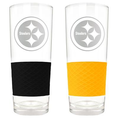 Pittsburgh Steelers 16oz. Crackle Pint Glass