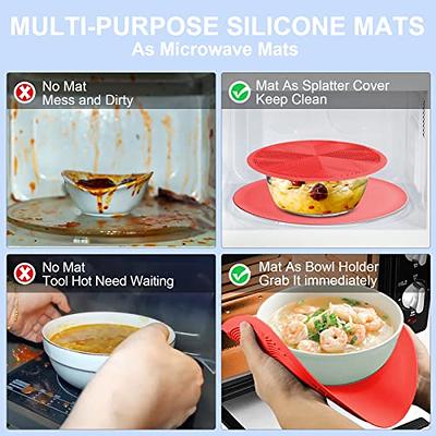 Silicone Dish Drying Mats With Utensils Holder, Heat Resistant