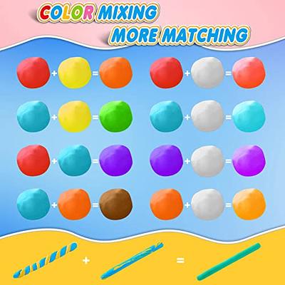 36 Colors Air Dry Clay,Magic Modeling Clay with Tools,Ultra Light 36