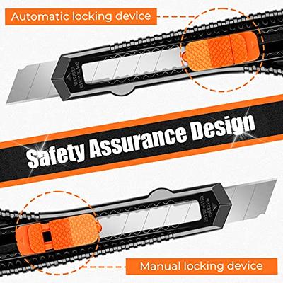 DIYSELF 24 Pack Utility Knife, Box Cutter, 18mm Utility Knives for