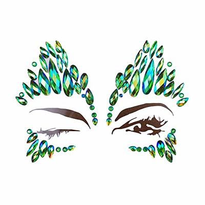 DIY Adhesive Face Jewels Gems Temporary Tattoo Eyes Jewels Festival Party  Body Gems Rhinestone Flash Tattoos Stickers Body