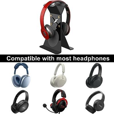 TXEsign Headphone Stand Desktop Headset Holder for All Headsets, Acrylic Earphone  Hanger Table Stand for AirPods Max, HyperX Cloud II, Sony, Bose,  Sennheiser, Beats PC Gaming Headset Base(Black) - Yahoo Shopping