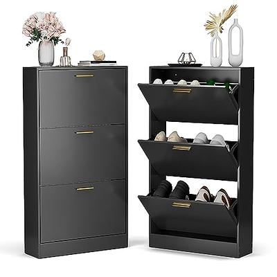  Modern Shoe Cabinet with Hidden Shoe Rack,Entryway