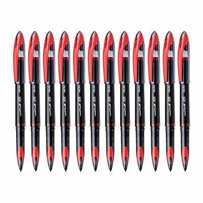 Uniball Air 12 Pack in Red, 0.7mm Medium Rollerball Pens, Try Gel