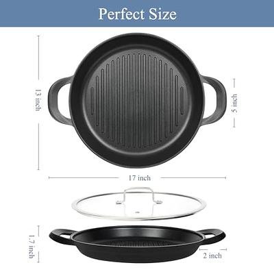 Vinchef Nonstick Grill Pan for Stove tops, 13.0 Skillet
