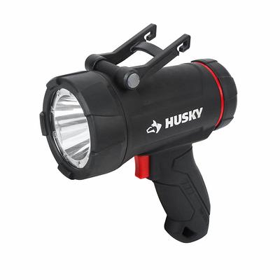 Husky 600 Lumens Dual Power Twist to Focus Rechargeable Headlight