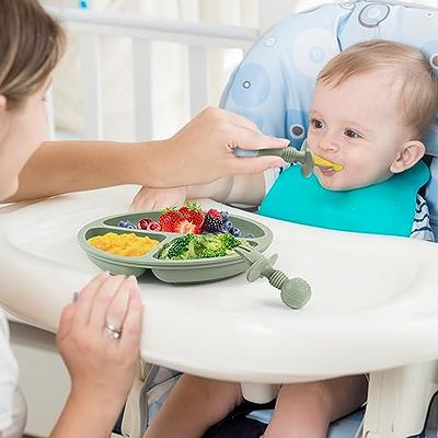 Silicone Baby Spoons and Fork Feeding Set(6pack)