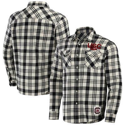 Men's Darius Rucker Collection by Fanatics Black/Natural South Carolina  Gamecocks Plaid Flannel Long Sleeve Button-Up Shirt - Yahoo Shopping