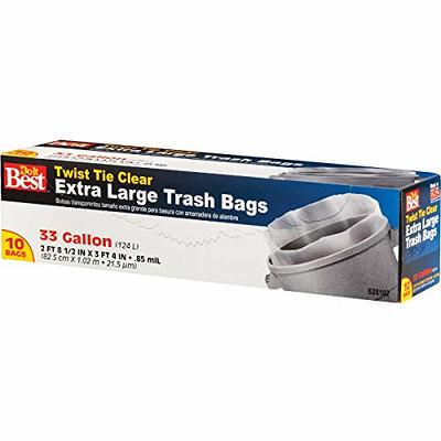 HDX 50 gal. Clear Extra Large Trash Bags (100-Count)