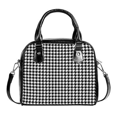 Prada Black & White Calfskin Convertible Handbag QNBFLV3PMB001