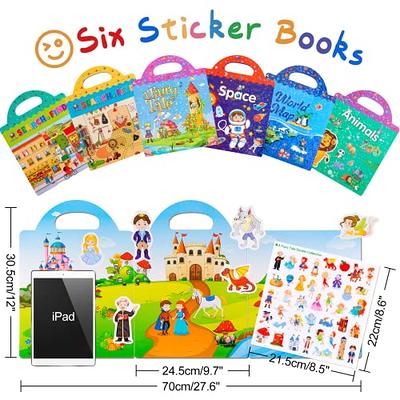 1 Set Reusable Sticker Books, Toddler Sticker Activity Book