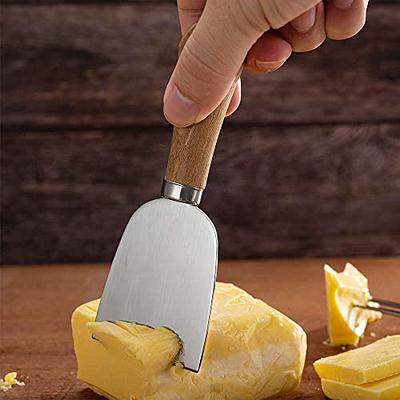 Uxoz 30 Pieces Cheese Butter Spreader Knives Set, Stainless Steel Cheese  Spreader Knives with Handles Mini Spoons, Forks, Serving Tongs and Wooden