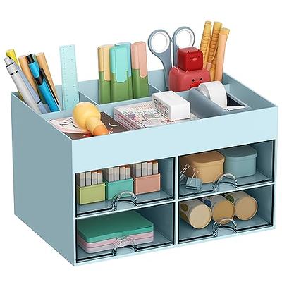 ARCOBIS Acrylic Desk Organizer with 1 Drawers, Clear Office