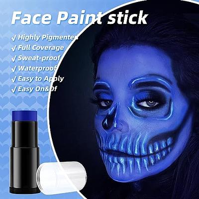 Blue Face Paint Pot - 30g/1.06 oz Halloween Face Body Eye Paint Skeleton  Ghost Skull Cosplay Costume Professional SFX Corpse Special Effects Makeup