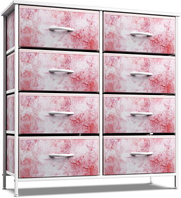 Sorbus Dresser with 6 Drawers - Furniture Storage Tower Unit for Bedroom, Hallway, Closet, Office Organization - Steel Frame, Wood Top, Easy Pull