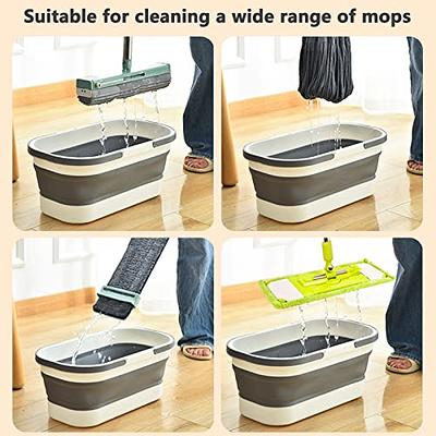 Mop Bucket With Handle Design Large Opening Rectangular Bucket For House  Cleaning Camping Fishing