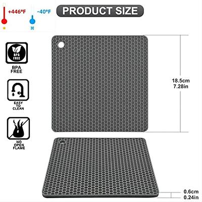 Hotsyang Silicone Trivets for Hot Dishes,Silicone Trivets for Hot Pots and  Pans,Mixing Color Silicone Hot Pads for Kitchen Heat Resistant,trivets for  Quartz countertops,Square Trivets Mats of 4 Pcs - Yahoo Shopping