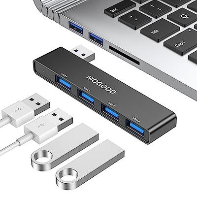 MOGOOD 3 in 1 USB Splitter Cable, Portable USB 2.0 Hub for Charging, Data  Transfer, Laptop, Mac