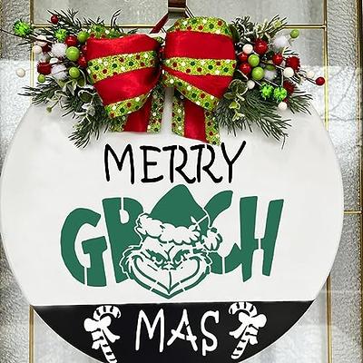 Large Christmas Stencils for Painting on Wood Reusable Merry