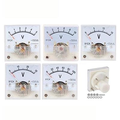 91C4 DC Voltmeter Analog Panel Voltage Meter Mechanical Pointer