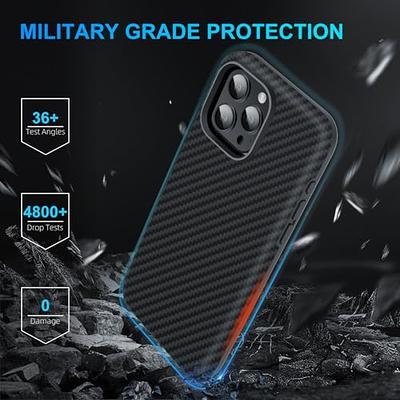 Magnetic Carbon Fiber Case For Iphone 15 Pro Max, Compatible With Magsafe  Sturdy Durable Thin Case Aramid Fiber Skin Case